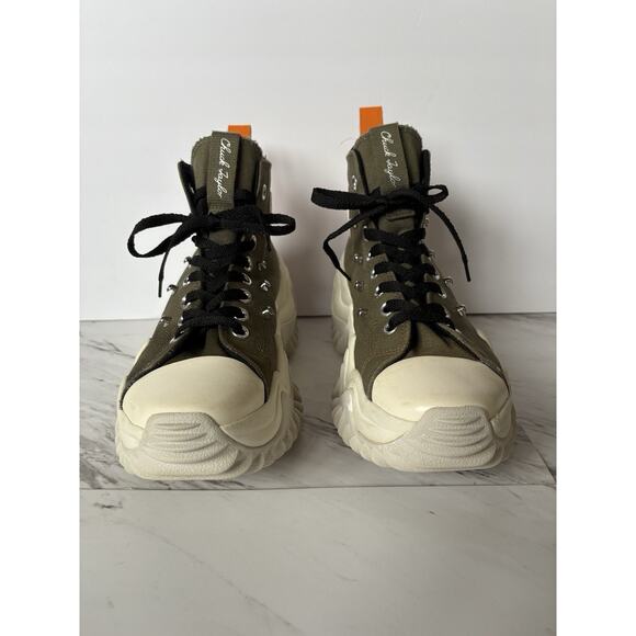 Converse Run Star Motion Hi Sneakers - 8.5M / 10W Olive Green Goblincore Utility - Picture 2 of 14